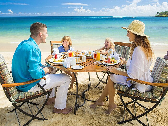 Frühstück am Strand | Maritim Hotel Mauritius